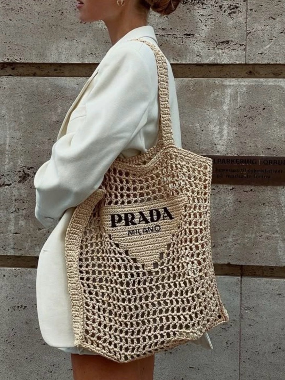 *RARE* Designer Inspired Raffia Summer Bag